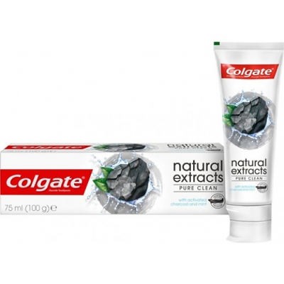 COLGATE NATURAL EXTRACTS PURE CLEAN TOOTHPASTE WITH ACTIVATED CHARCOAL AND MINT 70 ML